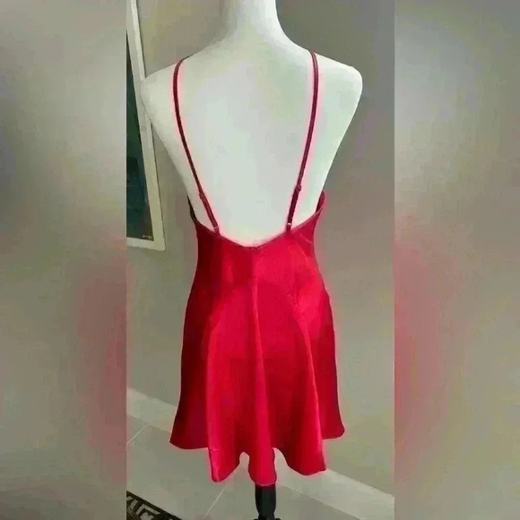 NWT Sincerely Jules Red Satin Slip On Lingerie. Size Small - Picture 2 of 7